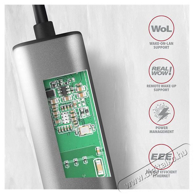 Axagon ADE-25R Type-A USB 3.2 - Gigabit Ethernet adapter Iroda &eacute;s sz&aacute;m&iacute;t&aacute;stechnika - Sz&aacute;m&iacute;t&oacute;g&eacute;p tartoz&eacute;k - H&aacute;l&oacute;zati k&aacute;bel - 441836