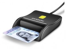 Axagon CRE-SM3N USB Smart card FlatReader okos k&aacute;rtyaolvas&oacute; - Mem&oacute;ria k&aacute;rtya / Pendrive - K&aacute;rtya olvas&oacute; - 459129