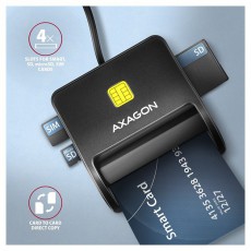 Axagon CRE-SM3SD USB Smart card & SD/microSD/SIM card FlatReader okos k&aacute;rtyaolvas&oacute; Iroda &eacute;s sz&aacute;m&iacute;t&aacute;stechnika - Egy&eacute;b sz&aacute;m&iacute;t&aacute;stechnikai term&eacute;k - 459130