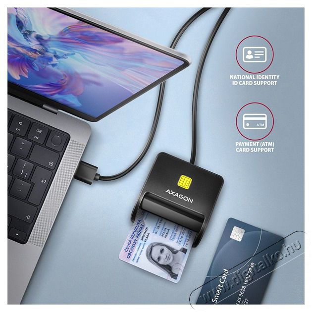 Axagon CRE-SM3SD USB Smart card & SD/microSD/SIM card FlatReader okos k&aacute;rtyaolvas&oacute; Iroda &eacute;s sz&aacute;m&iacute;t&aacute;stechnika - Egy&eacute;b sz&aacute;m&iacute;t&aacute;stechnikai term&eacute;k - 459130