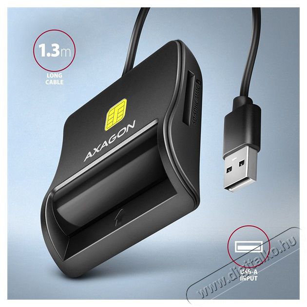 Axagon CRE-SM3SD USB Smart card & SD/microSD/SIM card FlatReader okos k&aacute;rtyaolvas&oacute; Iroda &eacute;s sz&aacute;m&iacute;t&aacute;stechnika - Egy&eacute;b sz&aacute;m&iacute;t&aacute;stechnikai term&eacute;k - 459130