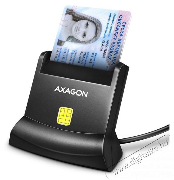Axagon CRE-SM4N USB Smart card StandReader okos k&aacute;rtyaolvas&oacute; Mem&oacute;ria k&aacute;rtya / Pendrive - K&aacute;rtya olvas&oacute; - 459131