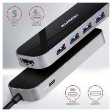 Axagon HMC-6H4A SuperSpeed USB-C COMBO 6in1 hub Iroda &eacute;s sz&aacute;m&iacute;t&aacute;stechnika - Egy&eacute;b sz&aacute;m&iacute;t&aacute;stechnikai term&eacute;k - 459259