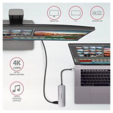 Axagon HMC-HCR3A SuperSpeed USB-C COMBO 5in1 HUB Iroda &eacute;s sz&aacute;m&iacute;t&aacute;stechnika - Sz&aacute;m&iacute;t&oacute;g&eacute;p tartoz&eacute;k - USB k&aacute;bel - 458801