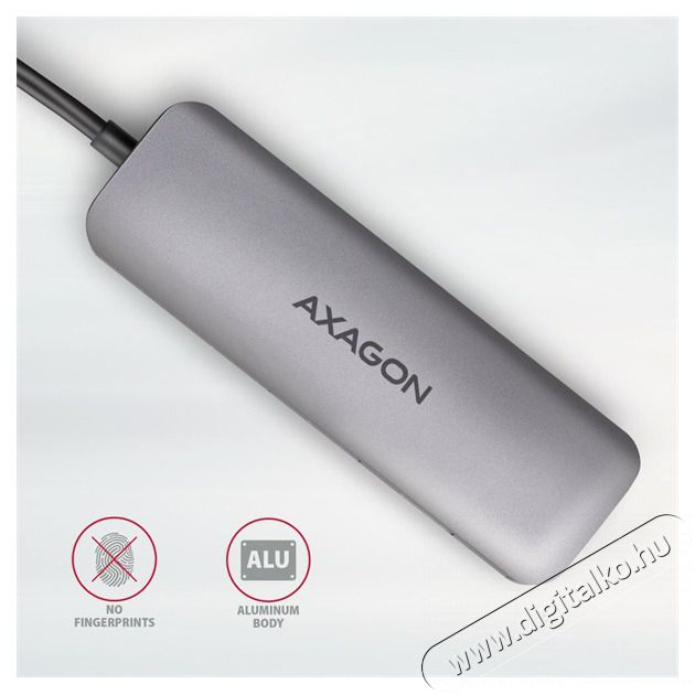 Axagon HMC-HCR3A SuperSpeed USB-C COMBO 5in1 HUB Iroda &eacute;s sz&aacute;m&iacute;t&aacute;stechnika - Sz&aacute;m&iacute;t&oacute;g&eacute;p tartoz&eacute;k - USB k&aacute;bel - 458801