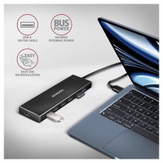 Axagon HUE-F7A SuperSpeed USB-A FLAT hub Iroda &eacute;s sz&aacute;m&iacute;t&aacute;stechnika - Egy&eacute;b sz&aacute;m&iacute;t&aacute;stechnikai term&eacute;k - 459257