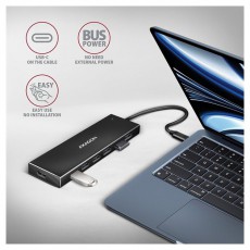 Axagon HUE-F7C SuperSpeed USB-C FLAT CHARGING hub Iroda &eacute;s sz&aacute;m&iacute;t&aacute;stechnika - Egy&eacute;b sz&aacute;m&iacute;t&aacute;stechnikai term&eacute;k - 459258