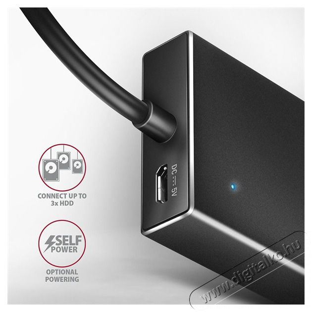 Axagon HUE-F7C SuperSpeed USB-C FLAT CHARGING hub Iroda &eacute;s sz&aacute;m&iacute;t&aacute;stechnika - Egy&eacute;b sz&aacute;m&iacute;t&aacute;stechnikai term&eacute;k - 459258