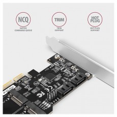 Axagon PCES-SA4M2 2db belső SATAIII portos + 2db SATA M.2 foglalat PCI-Express k&aacute;rtya Iroda &eacute;s sz&aacute;m&iacute;t&aacute;stechnika - Egy&eacute;b sz&aacute;m&iacute;t&aacute;stechnikai term&eacute;k - 458798
