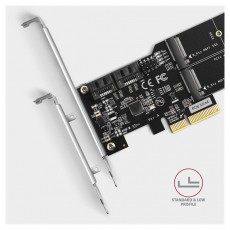Axagon PCES-SA4M2 2db belső SATAIII portos + 2db SATA M.2 foglalat PCI-Express k&aacute;rtya Iroda &eacute;s sz&aacute;m&iacute;t&aacute;stechnika - Egy&eacute;b sz&aacute;m&iacute;t&aacute;stechnikai term&eacute;k - 458798