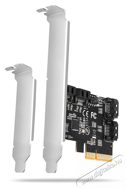 Axagon PCES-SA4X4 4db belső SATAIII portos PCI-Express k&aacute;rtya Iroda &eacute;s sz&aacute;m&iacute;t&aacute;stechnika - Egy&eacute;b sz&aacute;m&iacute;t&aacute;stechnikai term&eacute;k - 458806