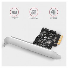 Axagon PCES-SA4X4 4db belső SATAIII portos PCI-Express k&aacute;rtya Iroda &eacute;s sz&aacute;m&iacute;t&aacute;stechnika - Egy&eacute;b sz&aacute;m&iacute;t&aacute;stechnikai term&eacute;k - 458806