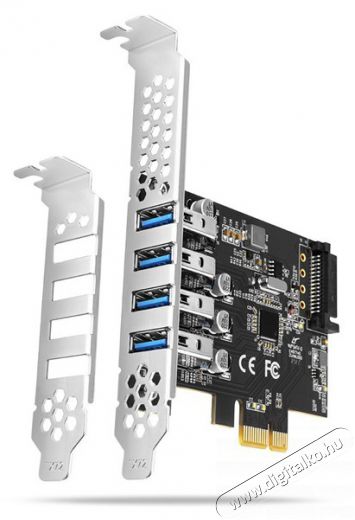 Axagon PCEU-43RS 4db USB 3.2 gen1 portos PCI-Express k&aacute;rtya Iroda &eacute;s sz&aacute;m&iacute;t&aacute;stechnika - Egy&eacute;b sz&aacute;m&iacute;t&aacute;stechnikai term&eacute;k - 458800