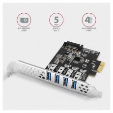 Axagon PCEU-43RS 4db USB 3.2 gen1 portos PCI-Express k&aacute;rtya Iroda &eacute;s sz&aacute;m&iacute;t&aacute;stechnika - Egy&eacute;b sz&aacute;m&iacute;t&aacute;stechnikai term&eacute;k - 458800