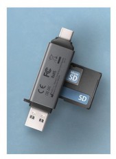 Axagon CRE-DAC Mobil USB 3.2 Gen 1 USB-C + USB-A SD/microSD mini k&aacute;rtyaolvas&oacute; Mem&oacute;ria k&aacute;rtya / Pendrive - K&aacute;rtya olvas&oacute; - 462227
