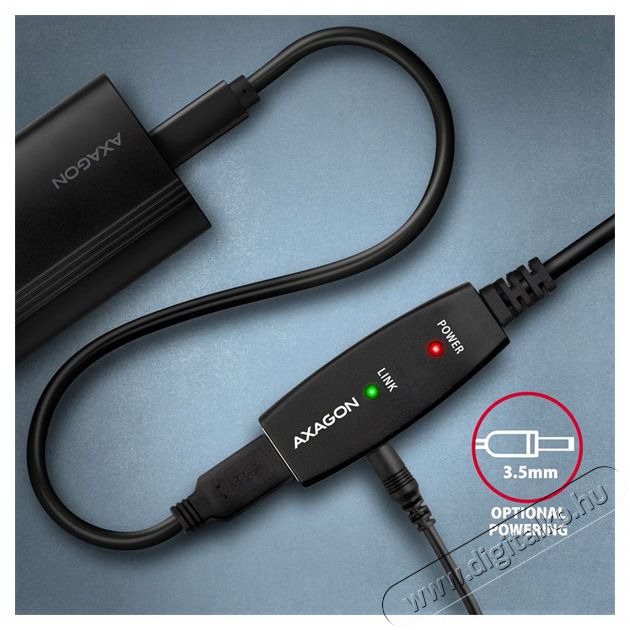 Axagon ADR-215 15m USB 2.0 A apa - anya akt&iacute;v repeater k&aacute;bel Iroda &eacute;s sz&aacute;m&iacute;t&aacute;stechnika - Sz&aacute;m&iacute;t&oacute;g&eacute;p tartoz&eacute;k - USB k&aacute;bel - 476871