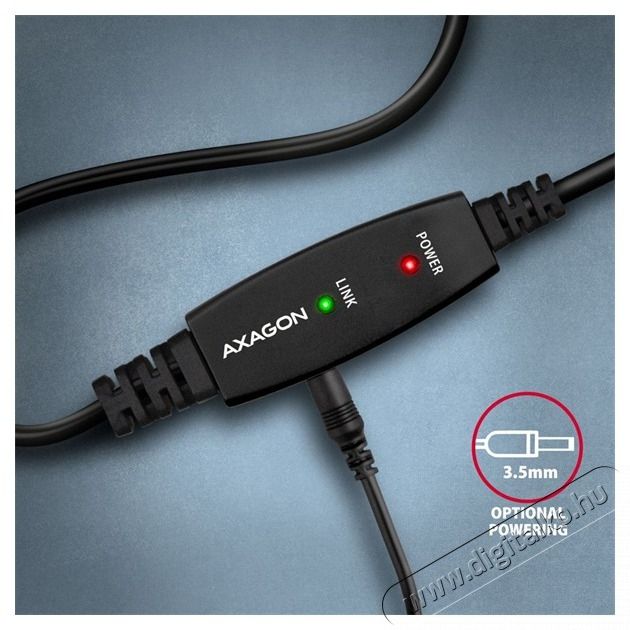 Axagon ADR-215B 15m USB 2.0 A apa - USB B apa akt&iacute;v repeater k&aacute;bel Iroda &eacute;s sz&aacute;m&iacute;t&aacute;stechnika - Sz&aacute;m&iacute;t&oacute;g&eacute;p tartoz&eacute;k - USB k&aacute;bel - 476872