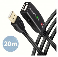 Axagon ADR-220 20m USB 2.0 A apa - anya akt&iacute;v repeater k&aacute;bel Iroda &eacute;s sz&aacute;m&iacute;t&aacute;stechnika - Sz&aacute;m&iacute;t&oacute;g&eacute;p tartoz&eacute;k - USB k&aacute;bel - 476873