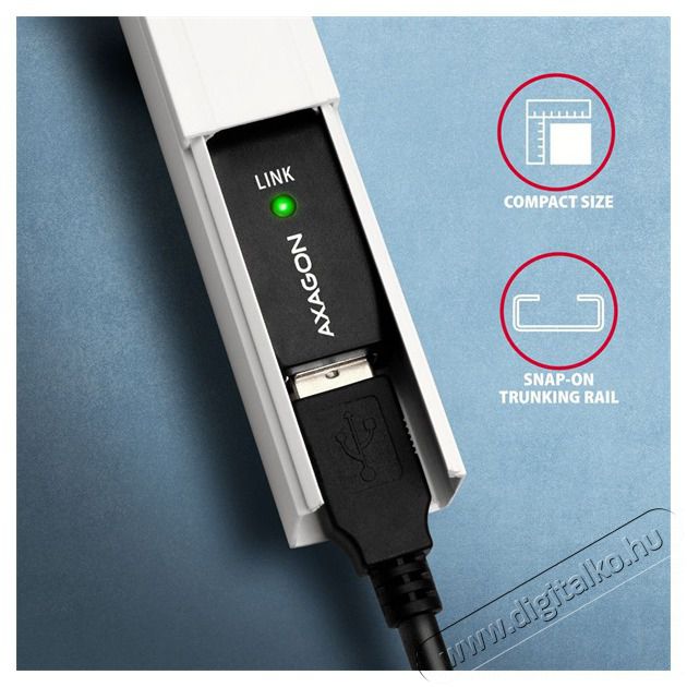 Axagon ADR-220B 20m USB 2.0 A apa - USB B apa akt&iacute;v repeater k&aacute;bel Iroda &eacute;s sz&aacute;m&iacute;t&aacute;stechnika - Sz&aacute;m&iacute;t&oacute;g&eacute;p tartoz&eacute;k - USB k&aacute;bel - 476874