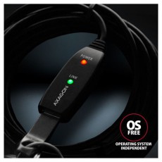 Axagon ADR-305 5m USB 3.2 Gen 1 A apa - anya akt&iacute;v repeater k&aacute;bel Iroda &eacute;s sz&aacute;m&iacute;t&aacute;stechnika - Sz&aacute;m&iacute;t&oacute;g&eacute;p tartoz&eacute;k - USB k&aacute;bel - 476875