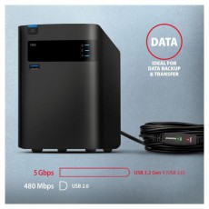 Axagon ADR-305 5m USB 3.2 Gen 1 A apa - anya akt&iacute;v repeater k&aacute;bel Iroda &eacute;s sz&aacute;m&iacute;t&aacute;stechnika - Sz&aacute;m&iacute;t&oacute;g&eacute;p tartoz&eacute;k - USB k&aacute;bel - 476875