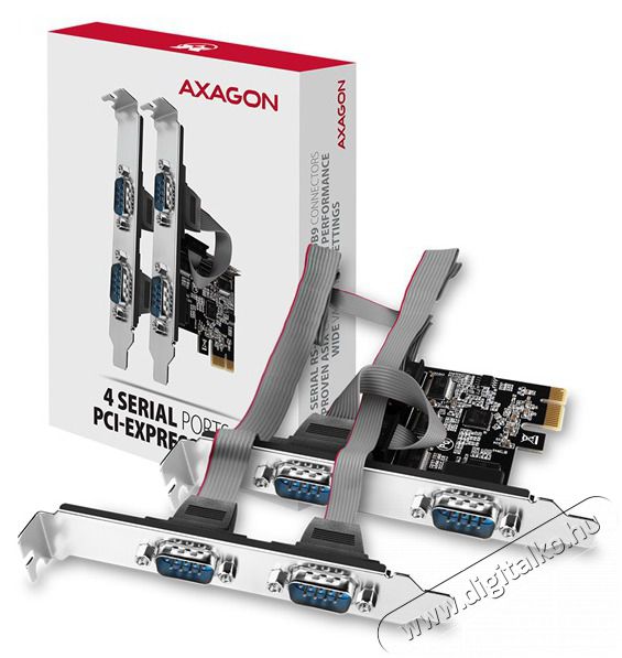 Axagon PCEA-S4N 4 db soros portos 1 s&aacute;vos PCI-Express k&aacute;rtya Iroda &eacute;s sz&aacute;m&iacute;t&aacute;stechnika - Egy&eacute;b sz&aacute;m&iacute;t&aacute;stechnikai term&eacute;k - 478613