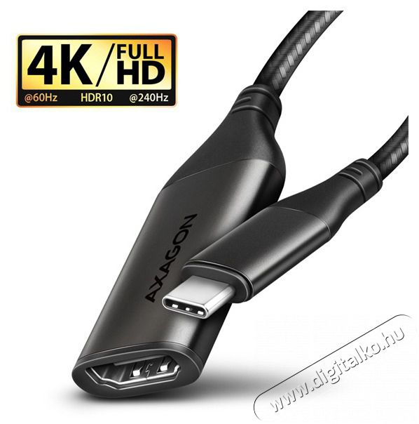 Axagon RVC-HI2M USB-C - HDMI 2.0 adapter Tv kieg&eacute;sz&iacute;tők - K&aacute;bel / csatlakoz&oacute; - Csatlakoz&oacute; / eloszt&oacute; / &aacute;talak&iacute;t&oacute; - 477466
