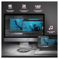 Axagon RVC-HI2M USB-C - HDMI 2.0 adapter Tv kieg&eacute;sz&iacute;tők - K&aacute;bel / csatlakoz&oacute; - Csatlakoz&oacute; / eloszt&oacute; / &aacute;talak&iacute;t&oacute; - 477466