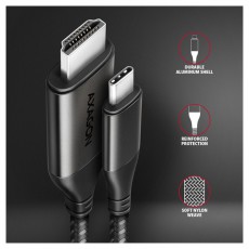 Axagon RVC-HI2MC USB-C - HDMI 2.0 k&aacute;bel Tv kieg&eacute;sz&iacute;tők - K&aacute;bel / csatlakoz&oacute; - Hdmi k&aacute;bel - 477446