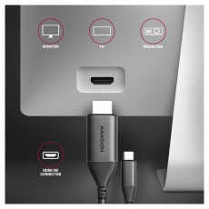Axagon RVC-HI2MC USB-C - HDMI 2.0 k&aacute;bel Tv kieg&eacute;sz&iacute;tők - K&aacute;bel / csatlakoz&oacute; - Hdmi k&aacute;bel - 477446