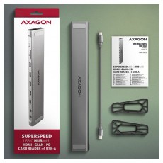 Axagon HMC-10HLS USB-C 5Gbps LONGER 9in1 hub Iroda &eacute;s sz&aacute;m&iacute;t&aacute;stechnika - Notebook kieg&eacute;sz&iacute;tő - USB hub / eloszt&oacute; - 500353
