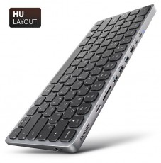 Axagon HMC-KB-HU Magyar billentyűzet &eacute;s 9 az 1-ben hub Mobil / Kommunik&aacute;ci&oacute; / Smart - Tablet / E-book kieg&eacute;sz&iacute;tő, tok - Billentyűzet - 500345