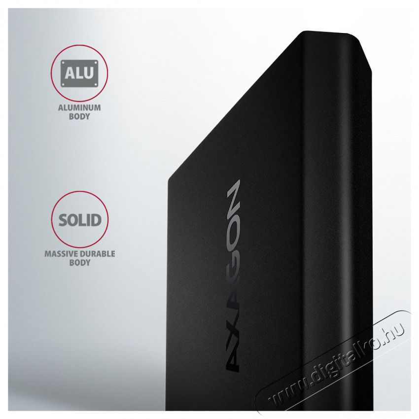 Axagon EEM2-UB2 USB-C 3.2 Gen 2 M.2 NVMe fekete csavar n&eacute;lk&uuml;li k&uuml;lső SSD h&aacute;z Iroda &eacute;s sz&aacute;m&iacute;t&aacute;stechnika - Adatt&aacute;rol&oacute; / merevlemez - Kieg&eacute;sz&iacute;tő - 507220