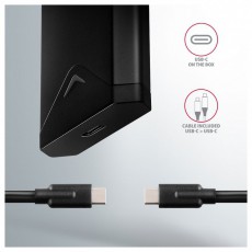 Axagon EEM2-UB2 USB-C 3.2 Gen 2 M.2 NVMe fekete csavar n&eacute;lk&uuml;li k&uuml;lső SSD h&aacute;z Iroda &eacute;s sz&aacute;m&iacute;t&aacute;stechnika - Adatt&aacute;rol&oacute; / merevlemez - Kieg&eacute;sz&iacute;tő - 507220