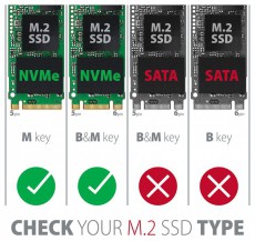 Axagon EEM2-UB2 USB-C 3.2 Gen 2 M.2 NVMe fekete csavar n&eacute;lk&uuml;li k&uuml;lső SSD h&aacute;z Iroda &eacute;s sz&aacute;m&iacute;t&aacute;stechnika - Adatt&aacute;rol&oacute; / merevlemez - Kieg&eacute;sz&iacute;tő - 507220
