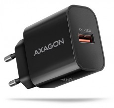 Axagon ACU-QC18 18W QC USB fekete h&aacute;l&oacute;zati t&ouml;ltő Mobil / Kommunik&aacute;ci&oacute; / Smart - Mobiltelefon kieg&eacute;sz&iacute;tő / tok - H&aacute;l&oacute;zati-, aut&oacute;s t&ouml;ltő - 507955