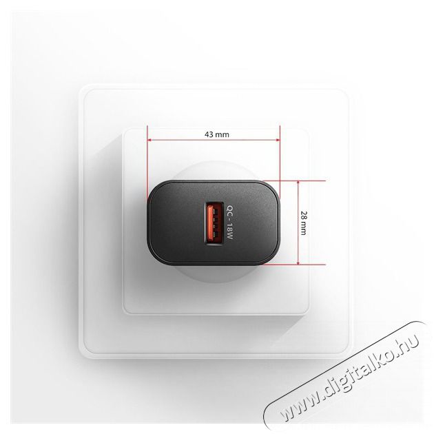 Axagon ACU-QC18 18W QC USB fekete h&aacute;l&oacute;zati t&ouml;ltő Mobil / Kommunik&aacute;ci&oacute; / Smart - Mobiltelefon kieg&eacute;sz&iacute;tő / tok - H&aacute;l&oacute;zati-, aut&oacute;s t&ouml;ltő - 507955
