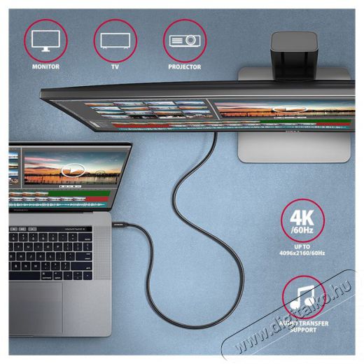 Axagon BUCM32-CM15AB 1,5m Type-C fekete adat- &eacute;s t&ouml;ltők&aacute;bel Tv kieg&eacute;sz&iacute;tők - K&aacute;bel / csatlakoz&oacute; - USB k&aacute;bel - 507950