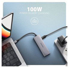 Axagon HMC-5H60 5Gbps 5in1 sz&uuml;rke Type-C hub Iroda &eacute;s sz&aacute;m&iacute;t&aacute;stechnika - Notebook kieg&eacute;sz&iacute;tő - USB hub / eloszt&oacute; - 507957