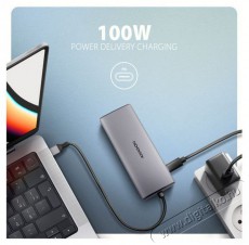 Axagon HMC-6G2L 10Gbps 6in1 sz&uuml;rke Type-C hub Iroda &eacute;s sz&aacute;m&iacute;t&aacute;stechnika - Notebook kieg&eacute;sz&iacute;tő - USB hub / eloszt&oacute; - 507958