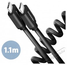 Axagon BUCM-CM20TB 1,1m USB C csavart fekete adat- &eacute;s t&ouml;ltők&aacute;bel Tv kieg&eacute;sz&iacute;tők - K&aacute;bel / csatlakoz&oacute; - USB k&aacute;bel - 513918