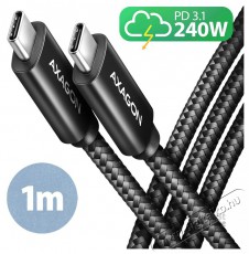 Axagon BUCM2-CM10AB 1m USB C fekete adat- &eacute;s t&ouml;ltők&aacute;bel Tv kieg&eacute;sz&iacute;tők - K&aacute;bel / csatlakoz&oacute; - USB k&aacute;bel - 513920