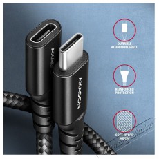 Axagon BUCM32-CF10AB 1m USB C fekete hosszabb&iacute;t&oacute; k&aacute;bel Tv kieg&eacute;sz&iacute;tők - K&aacute;bel / csatlakoz&oacute; - USB k&aacute;bel - 513915
