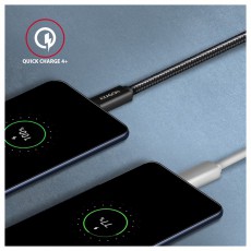 Axagon BUCM32-CM05AB 0,5m Type-C PD 100W 4K HD fekete adat- &eacute;s t&ouml;ltők&aacute;bel Tv kieg&eacute;sz&iacute;tők - K&aacute;bel / csatlakoz&oacute; - USB k&aacute;bel - 514821