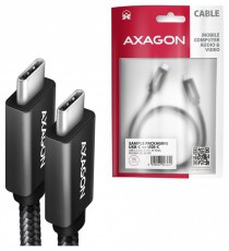 Axagon BUCM32-CM05AB 0,5m Type-C PD 100W 4K HD fekete adat- &eacute;s t&ouml;ltők&aacute;bel Tv kieg&eacute;sz&iacute;tők - K&aacute;bel / csatlakoz&oacute; - USB k&aacute;bel - 514821