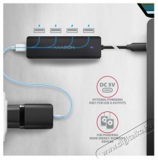 Axagon HUE-C1C 4xUSB Type-C USB HUB Iroda &eacute;s sz&aacute;m&iacute;t&aacute;stechnika - Notebook kieg&eacute;sz&iacute;tő - USB hub / eloszt&oacute; - 514120