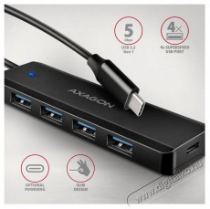 Axagon HUE-C1C 4xUSB Type-C USB HUB Iroda &eacute;s sz&aacute;m&iacute;t&aacute;stechnika - Notebook kieg&eacute;sz&iacute;tő - USB hub / eloszt&oacute; - 514120
