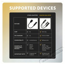 Axagon ADA-HCPD, Hi-Res DAC audio adapter, 384kHz/32bit stereo, USB-C to 3.5mm jack PD 60W/3A Mobil / Kommunik&aacute;ci&oacute; / Smart - Mobiltelefon kieg&eacute;sz&iacute;tő / tok - K&aacute;bel / &aacute;talak&iacute;t&oacute; - 503334