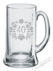 B.BOHEMIAN Pintes s&ouml;r&ouml;skors&oacute; 0,5 l 40 &eacute;ves jubileum vir&aacute;gos mot&iacute;vum - Konyhai term&eacute;kek - Egy&eacute;b / Konyhai kieg&eacute;sz&iacute;tő - 524220