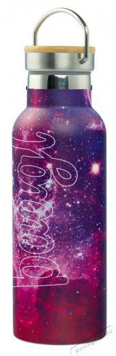 BAAGL Hőtart&oacute; kulacs bambusz kupakkal - Galaxy, 500 ml Konyhai term&eacute;kek - Ed&eacute;ny - Termosz - 528494